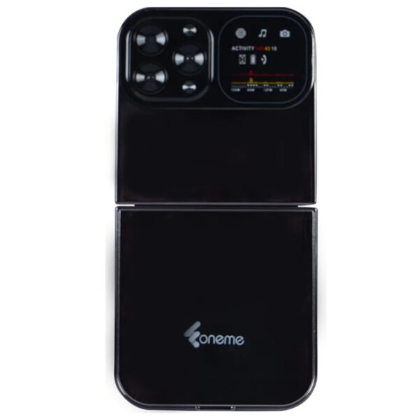 Foneme All New FLIP Z Dual Sim Keypad Mobile With 2.0 Inch LCD Display | Black